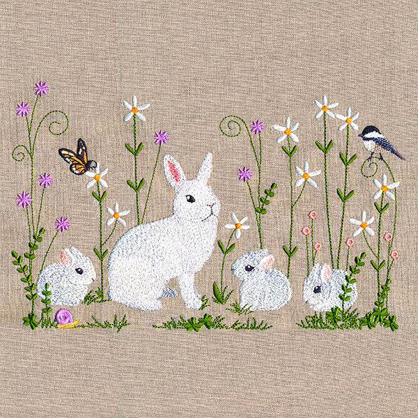 Spring Bunnies Border - Image 2