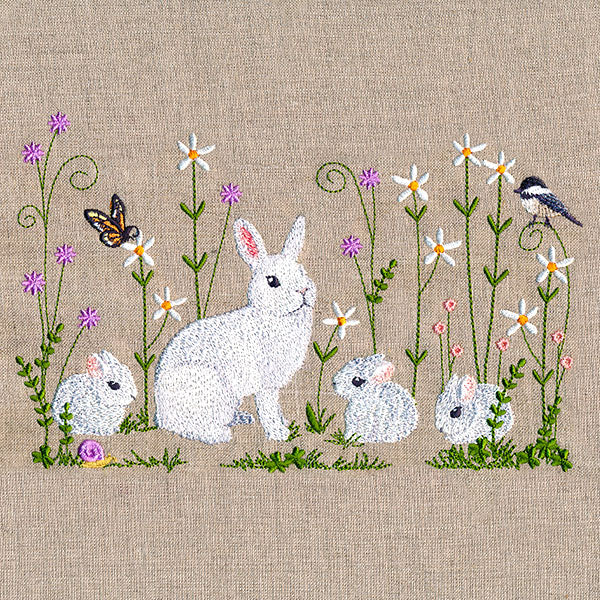 Spring Bunnies Border - Image 3
