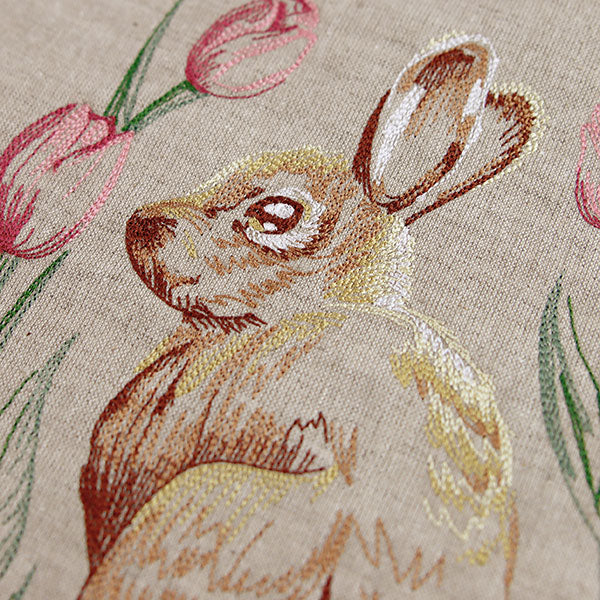 Spring Bunny in Tulips - Image 2