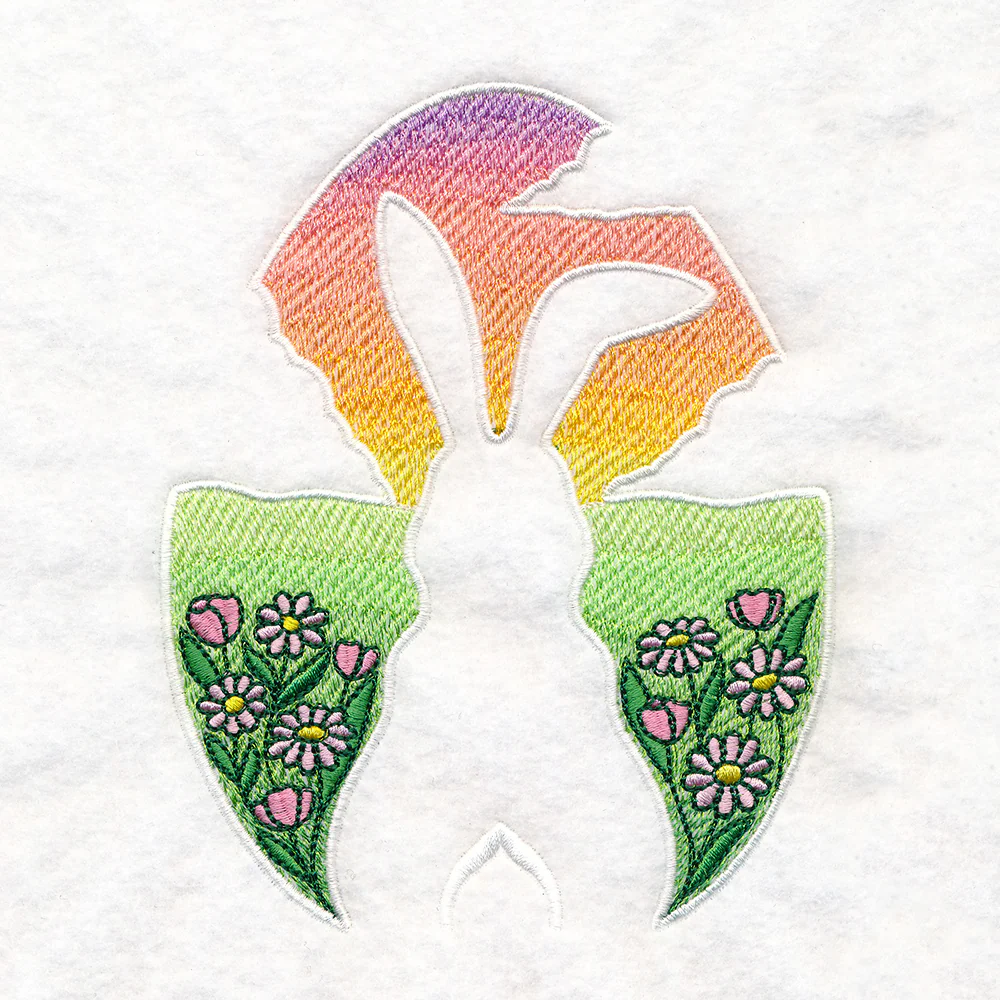 Spring Bunny Silhouette (Embossed) - Image 10