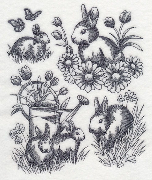 Spring Bunny Sketch - Image 4