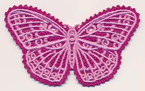 Spring Butterfly (Battenburg Lace with Rayon) - Image 3