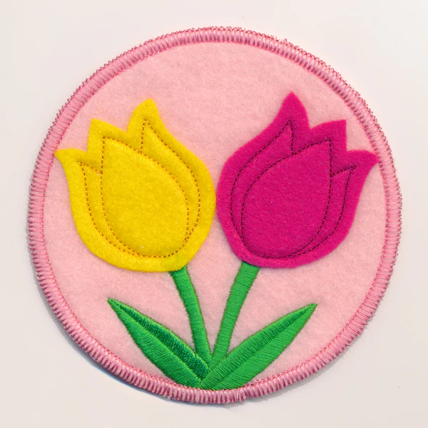 Spring Coaster - Tulips (In-the-Hoop) - Image 3