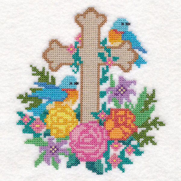 Spring Devotion Cross (Cross Stitch) - Image 2