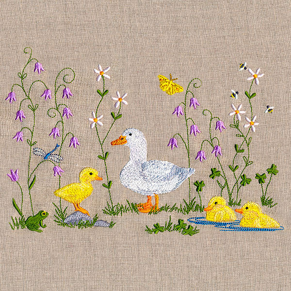 Spring Duckies Border - Image 2
