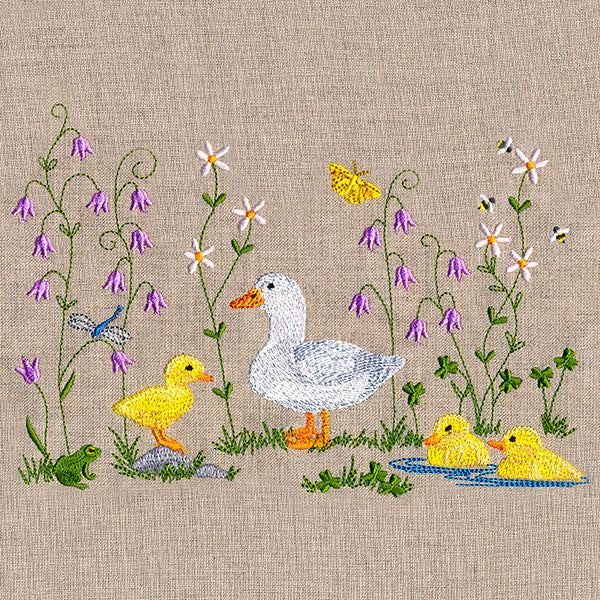 Spring Duckies Border - Image 3