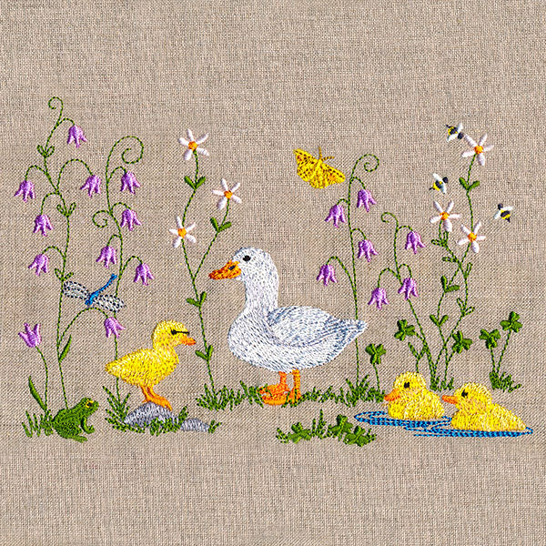 Spring Duckies Border - Image 4