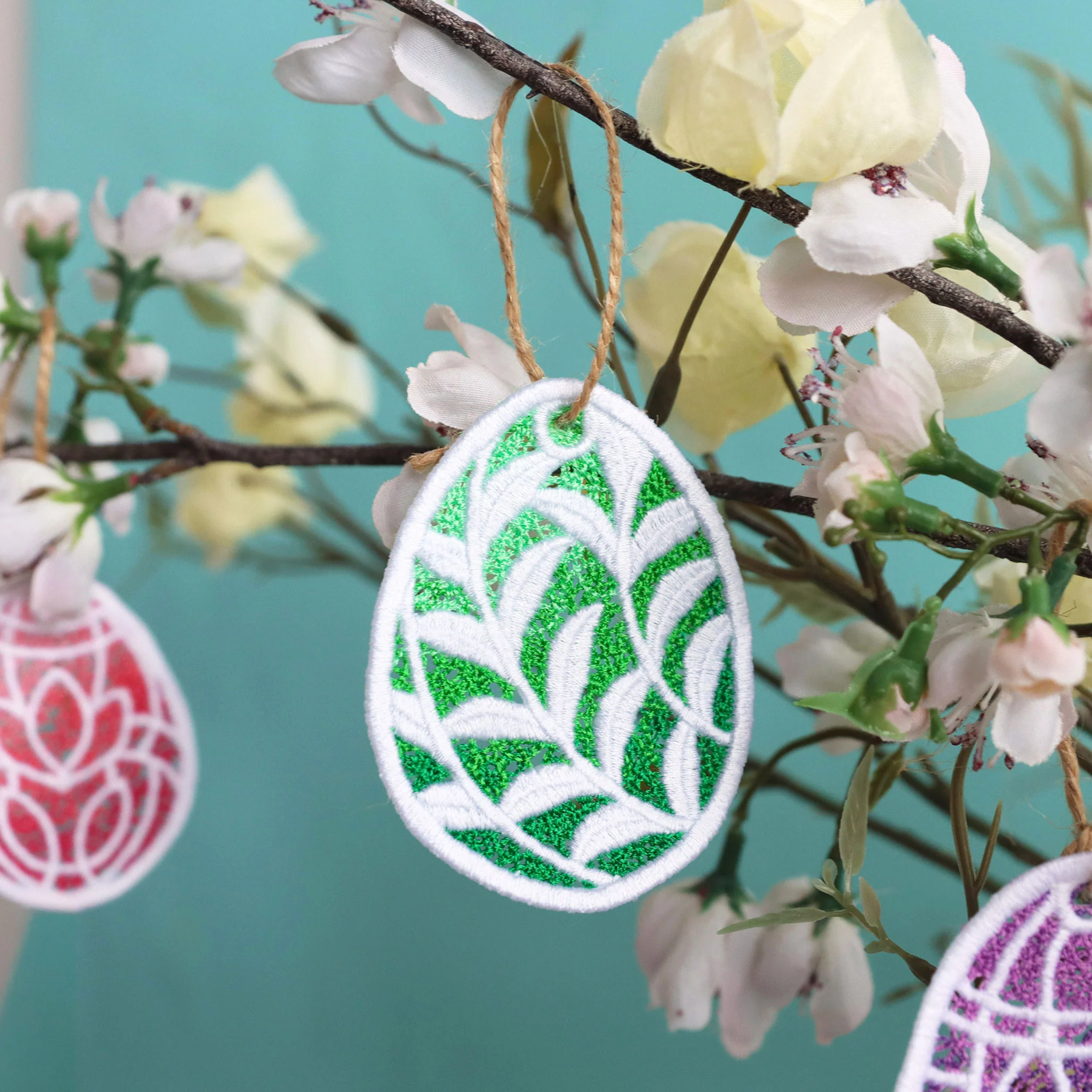 Spring Easter Egg Ornaments (Lace) Design Pack - Image 6