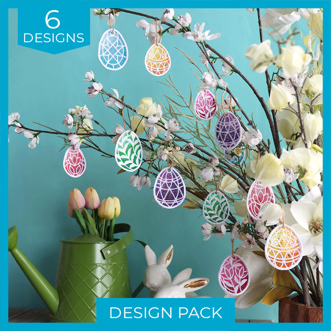 Spring Easter Egg Ornaments (Lace) Design Pack - Image 8
