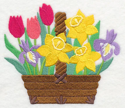Spring Fling Flower Basket - Image 3