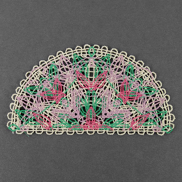 Spring Floral Granny Half Circle (Battenburg Lace) - Image 11