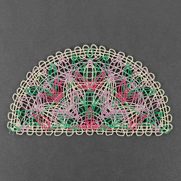 Spring Floral Granny Half Circle (Battenburg Lace) - Image 9