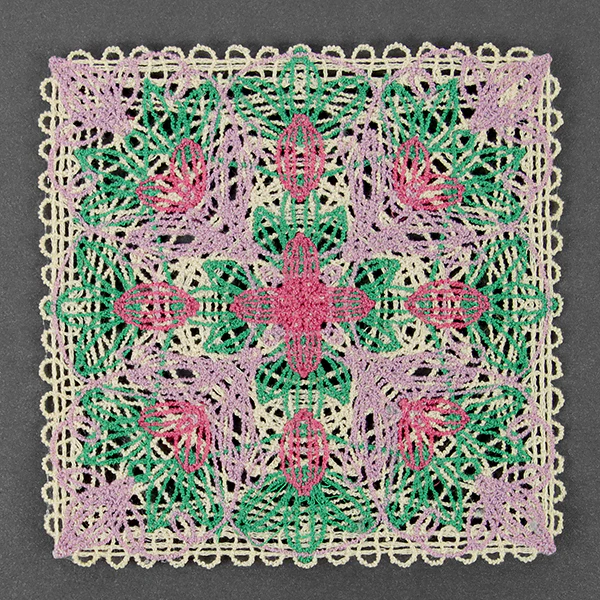 Spring Floral Granny Square (Battenburg Lace) - Image 14