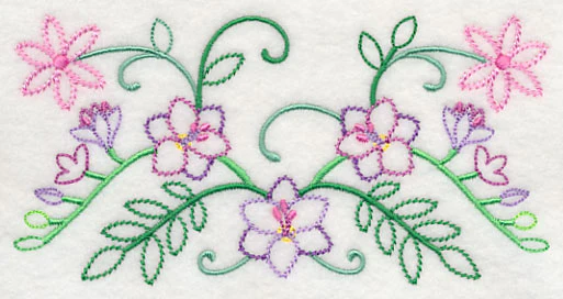 Spring Flower Bouquet Border (Vintage) - Image 2