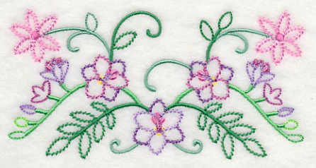 Spring Flower Bouquet Border (Vintage) - Image 3