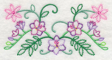 Spring Flower Bouquet Border (Vintage) - Image 4