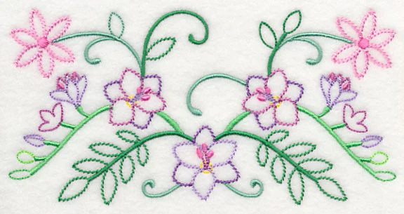 Spring Flower Bouquet Border (Vintage) - Image 6