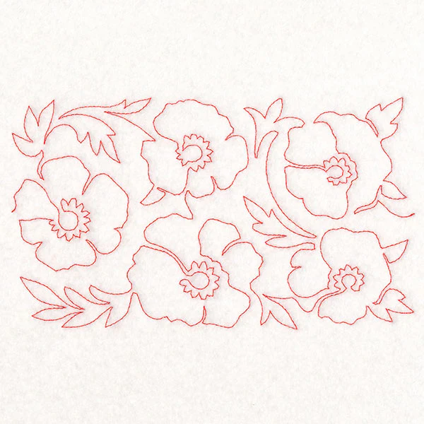 Spring Flowers - Poppies (Edge-to-Edge Quilting) - Image 3