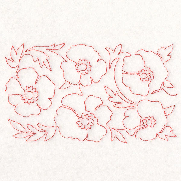 Spring Flowers - Poppies (Edge-to-Edge Quilting) - Image 4