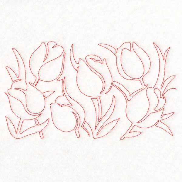 Spring Flowers - Tulips (Edge-to-Edge Quilting) - Image 5