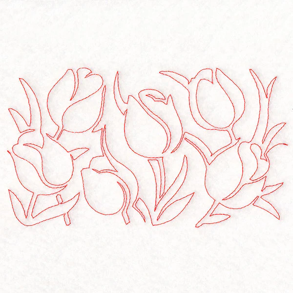 Spring Flowers - Tulips (Edge-to-Edge Quilting) - Image 7