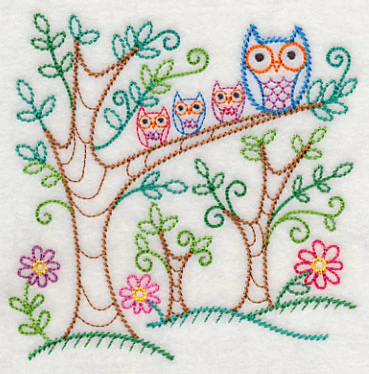 Spring Forest Owls (Vintage) - Image 4