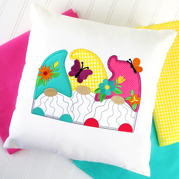 Spring Gnomes Trio (Heirloom Applique) - Image 9