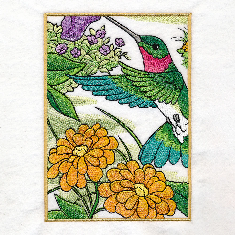 Spring Hummingbirds Panel Scene - Image 11