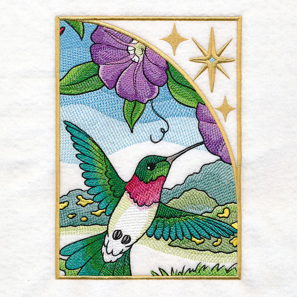 Spring Hummingbirds Panel Scene - Image 12