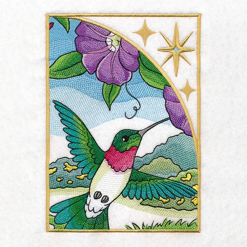 Spring Hummingbirds Panel Scene - Image 4