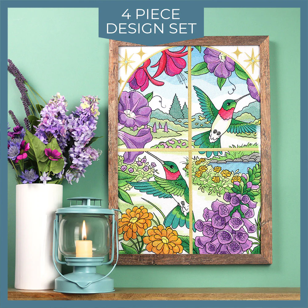 Spring Hummingbirds Panel Scene - Image 9