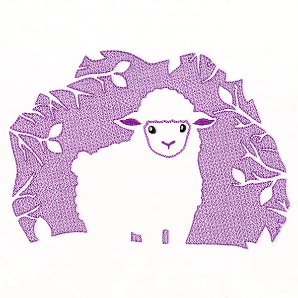Spring Lamb Silhouette (Embossed) - Image 3