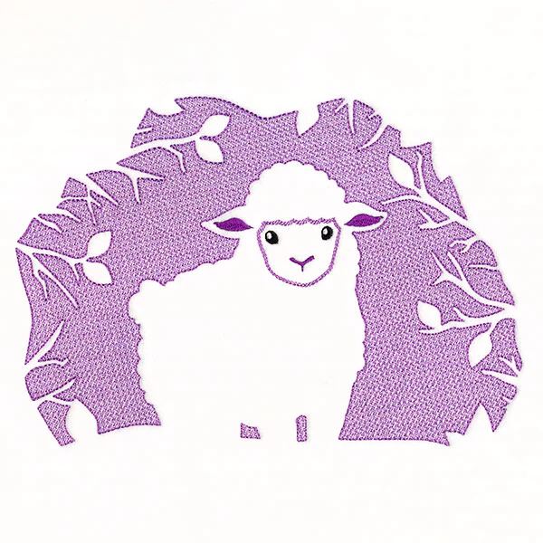 Spring Lamb Silhouette (Embossed) - Image 4