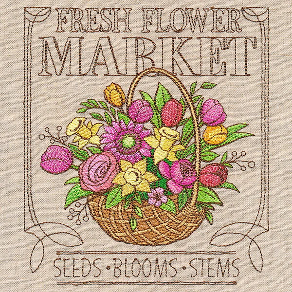 Spring Market Flower Sign - Image 2