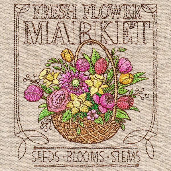 Spring Market Flower Sign - Image 3