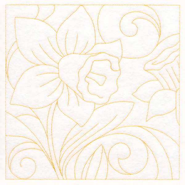 Spring Quilting - Daffodil (Double Run)