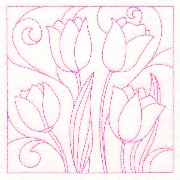 Spring Quilting - Tulips (Double Run) - Image 3