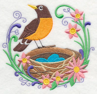 Spring Robin and Nest - Image 3