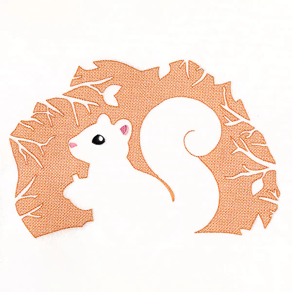Spring Squirrel Silhouette (Embossed) - Image 4