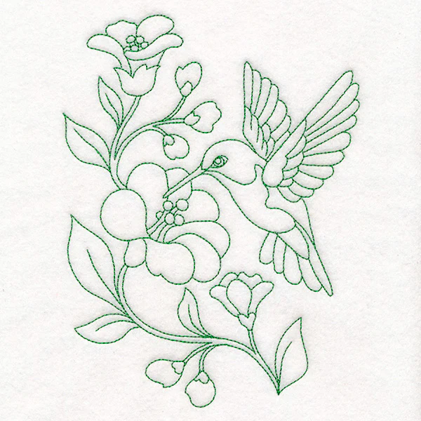 Spring Things Flowers - Hummingbird (Vintage) - Image 3