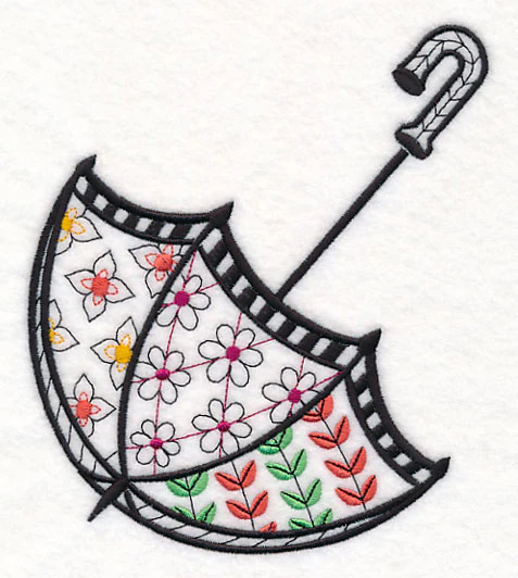 Spring Umbrella (Blackwork) - Image 2