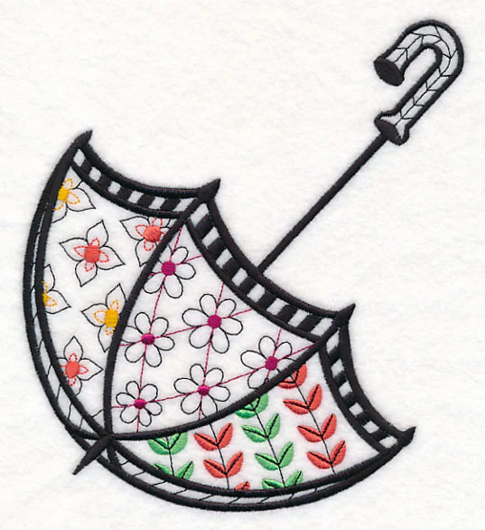 Spring Umbrella (Blackwork) - Image 5