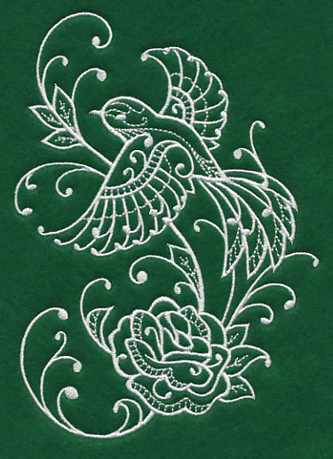 Spring Whitework Bird - Image 5