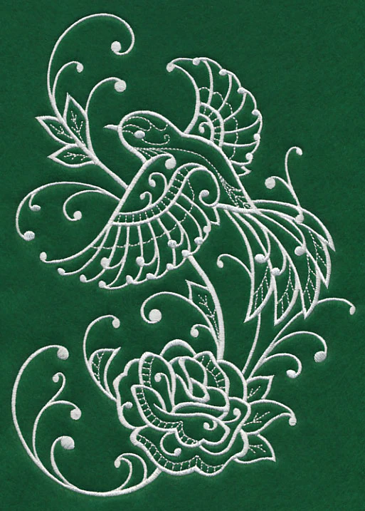 Spring Whitework Bird - Image 6
