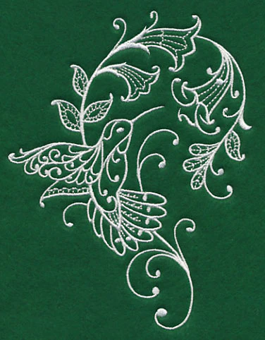 Spring Whitework Hummingbird - Image 3