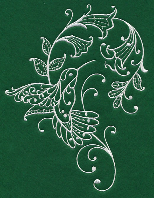 Spring Whitework Hummingbird - Image 4