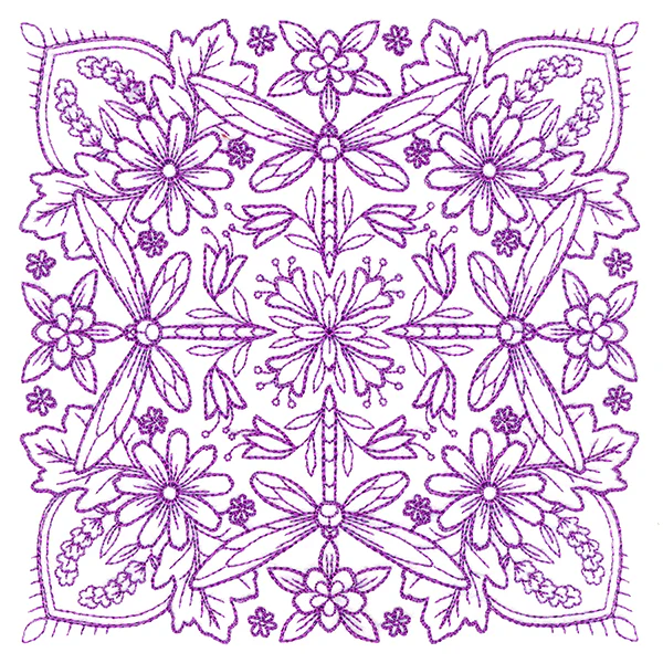Springtime Charms Kaleidoscope Square 5 - Image 3