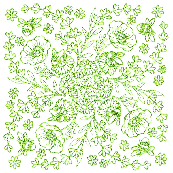 Springtime Charms Kaleidoscope Square 6 - Image 2