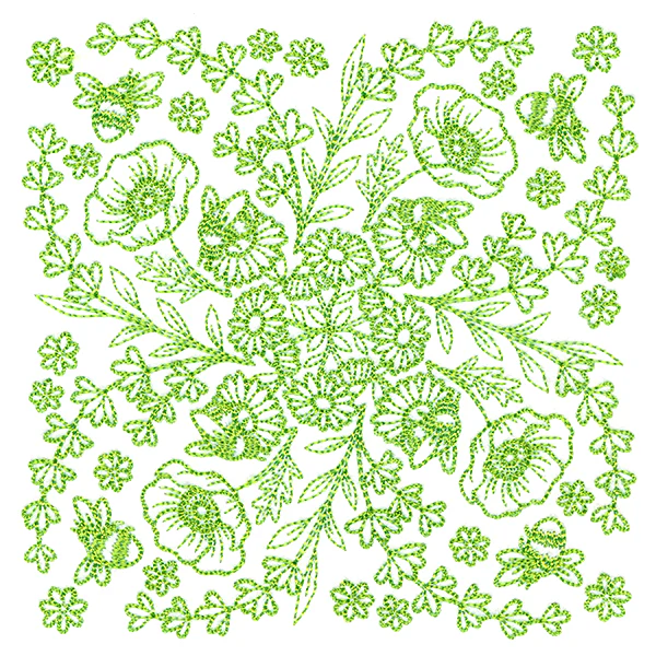 Springtime Charms Kaleidoscope Square 6 - Image 4