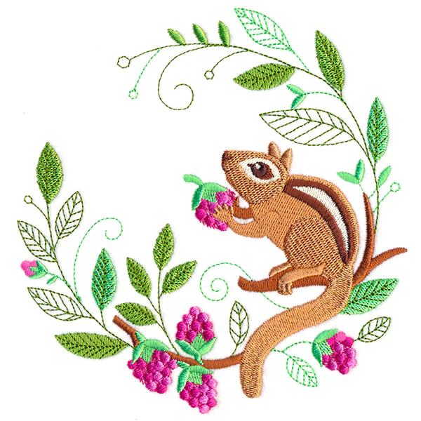 Springtime Chipmunk Wreath - Image 3